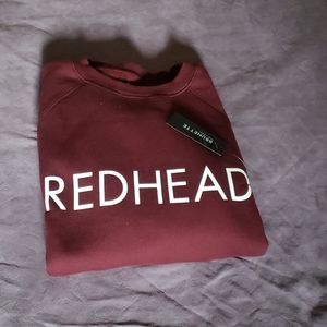 NWT Brunette the Label burgundy sweatshirt.
